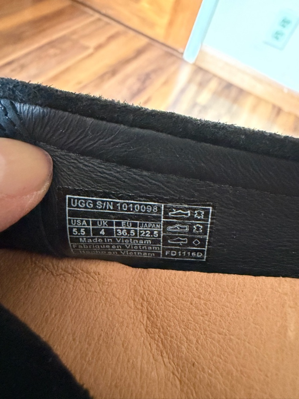 UGG Milana priver Black Suede Bow Loafers - Picture 5 of 9